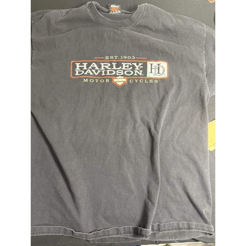 Vintage‎ Y2K Harley-Davidson Pittsburgh PA Black Tee XL Biker